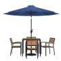 Flash Furniture - Lark Outdoor Square Modern 7 Piece Patio Set - Navy XU-DG-810060064-UB19BNV-GG - Image 1