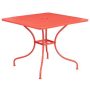 Flash Furniture - Oia Contemporary Patio Table - Coral CO-6-RED-GG - Image 1