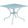 Flash Furniture - Oia Contemporary Patio Table - Sky Blue CO-6-SKY-GG - Image 1