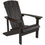 Flash Furniture - Charlestown Adirondack Chair - Slate Gray - Image 1