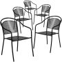 Flash Furniture - Oia Patio Chair (set of 5) - Black - Image 1