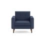 Burrow - Mid Century Nomad Armchair - Navy Blue - Image 1