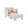 Burrow - Modern Field Armchair with Attachable Ottoman - Oatmeal FLRST-SF-FD-S1-A0-C1-OA-DW - Image 1
