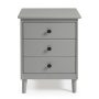 Walker Edison - Transitional Solid Wood 3-Drawer Nightstand - Grey - Image 1