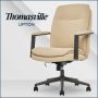 Thomasville - Upton Bonded Leather Office Chair - Cream - Image 1