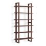 Burrow - Index Hardwood 6-Shelf Bookshelf - Walnut - Image 1
