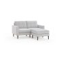 Burrow - Mid-Century Nomad Sectional Loveseat - Crushed Gravel NSC-CG-2-MD-DW - Image 1