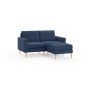 Burrow - Mid-Century Nomad Sectional Loveseat - Navy Blue NSC-NB-2-MD-LW - Image 1