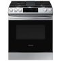Samsung - 6.0 cu. ft. Smart Slide-in Gas Range with Air Fry & Convection - Stainless steel - Image 1
