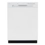 LG - 24" Front Control Built-In Stainless Steel Tub Dishwasher with SenseClean and 52 dBA - White - Image 1