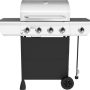 Nexgrill - 4 Burner + Side Burner Cart Gas Grill - Black - Image 1