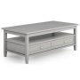 Simpli Home - Warm Shaker Coffee Table - Fog Grey - Image 1