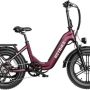 Heybike - Heybike's Foldable Ranger S Ebike w/ 55mi Max Operating Range & 28 mph Max Speed - for Any Terrain - Red - Image 1