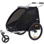 Thule - Coaster XT 2-Seat Bicycle Trailer and Stroller - Black - Image 1