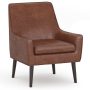 Simpli Home - Robson Accent Chair - Distressed Saddle Brown - Image 1