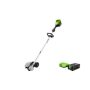 Greenworks - 8" Stick Edger with 2.0Ah Battery, 4A Rapid Charger - Green - Image 1