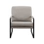 Walker Edison - Modern Metal-Arm Accent Chair - Mushroom - Image 1