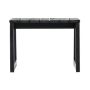 Walker Edison - Modern Solid Wood Outdoor Side Table - Black Wash - Image 1