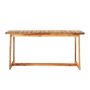 Walker Edison - Modern Solid Wood Outdoor Dining Table - Natural - Image 1