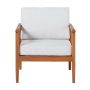 Walker Edison - Modern Solid Wood Spindle-Style Outdoor Lounge Chair - Brown - Image 1
