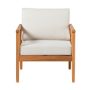Walker Edison - Modern Solid Wood Spindle-Style Outdoor Lounge Chair - Natural - Image 1