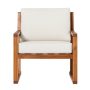 Walker Edison - Modern Solid Wood Slatted Club Chair - Brown - Image 1