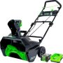 Greenworks - 20 in. Pro 80-Volt Cordless Brushless Snow Blower (4.0Ah Battery and Charger Included) - Direct Import - Green - Image 1