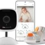Masimo - Stork Vitals Plus Baby Monitor with Night Vision 2-Way Audio Camera and Baby Boot with SPO2 and Heart Rate Sensor - White - Image 1