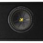 KICKER - CompC 10" Single-Voice-Coil 2-Ohm Loaded Subwoofer Enclosure - Black - Image 1
