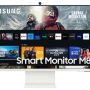 Samsung - 27" M80C 4K UHD Smart Monitor with Streaming TV and SlimFit Camera Included - White - Image 1