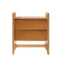 Walker Edison - Mid-Century Modern Solid Wood 2-Drawer Nightstand - Caramel - Image 1