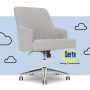 Serta - Leighton Fabric Home Office Chair - Light Gray CHR100001 - Image 1