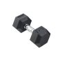Inspire Fitness 25 LB Rubber Dumbbell - Black - Image 1