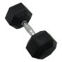 Inspire Fitness 35 LB Rubber Dumbbell - Black - Image 1