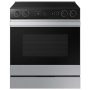 Samsung - Bespoke 6.3 Cu. Ft. Slide-In Electric Range with Smart Oven Camera - Stainless Steel - Image 1