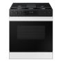Samsung - Bespoke 6.0 Cu. Ft. Slide-In Gas Range with Air Fry - White Glass - Image 1