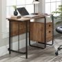Sauder - Station House Desk Etched Oak - SGS Etched Oak - Image 1