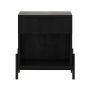 Walker Edison - Modern Reeded-Front 1-Drawer Nightstand - Black - Image 1