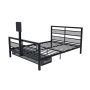 X Rocker - Basecamp Full Size Gaming Bed with LED Lights, Under-Bed Storage and TV Mount - Black - Image 1