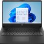 HP - 14" Laptop - Intel Celeron - 4GB Memory - 128GB eMMC - Jet Black - Image 1