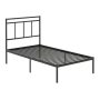 Sauder - Cannery Bridge Twin Metal Platform Bed Frame with Headboard - Black - Image 1