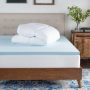 Brookside - 4" Cal King Down Alternative Mattress Topper - White - Image 1
