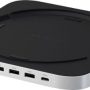 Satechi - USB-C Stand & Hub w/ NVMe SSD Enclosure Docking Station - Silver - Image 1