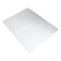 Floortex Polypropylene Foldable Chair Mat for Carpets - 46" x 57" - Translucent - Image 1