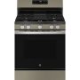 GE - 5.3 Cu. Ft. Freestanding Gas Range with Self-Clean and Steam Cleaning Option and Crisp Mode - Slate - Image 1