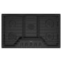 Whirlpool - 36" Built-In Gas Cooktop with Fifth Burner - Black - Image 1