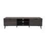 CorLiving - TV Bench - Open & Closed Storage, TVs up to 85" - Dark Gray - Image 1