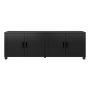 CorLiving - TV Stand with Doors, TVs up to 85" - Black Ravenwood THW-620-T - Image 1