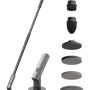 HOTO - Electric Spin Scrubber, Cordless Scrubber with extension pole, 6 Brush Heads, IPX7 Waterproof - Black - Image 1