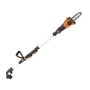 WORX - 20V 8" Cordless Pole Chainsaw with Auto Tension (1 x 2.0 Ah Battery and 1 x Charger) - Black - Image 1
